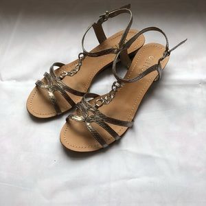 Metallic Sandals